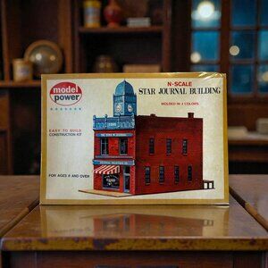 Vintage Model Power N Scale Star Journal Building Kit #1510 NEW &SEALED